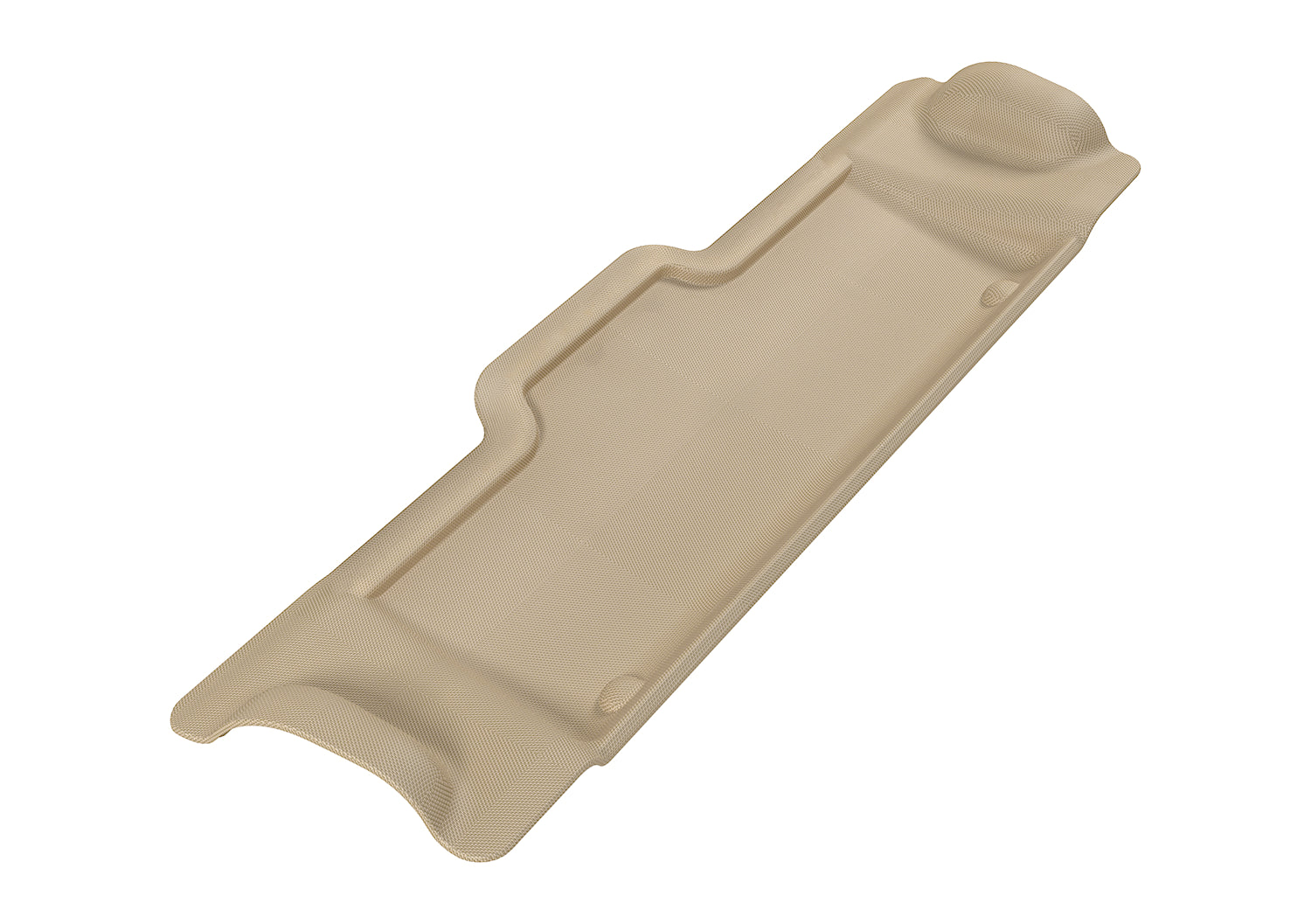 3D MAXpider | 2011 2024 INFINITI QX80 / QX56 KAGU 3RD ROW Floormats - TAN - Carbon Fiber Embossed Pattern