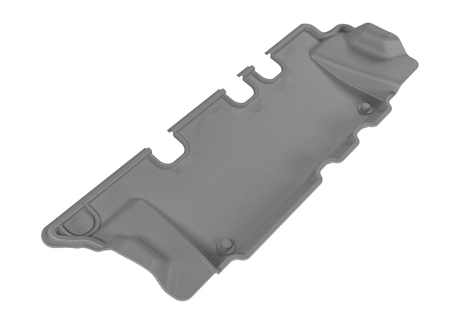 3D MAXpider | 2011 2024 INFINITI / NISSAN QX80 / QX56 / ARMADA KAGU 3RD ROW Floormats - GRAY - Carbon Fiber Embossed Pattern