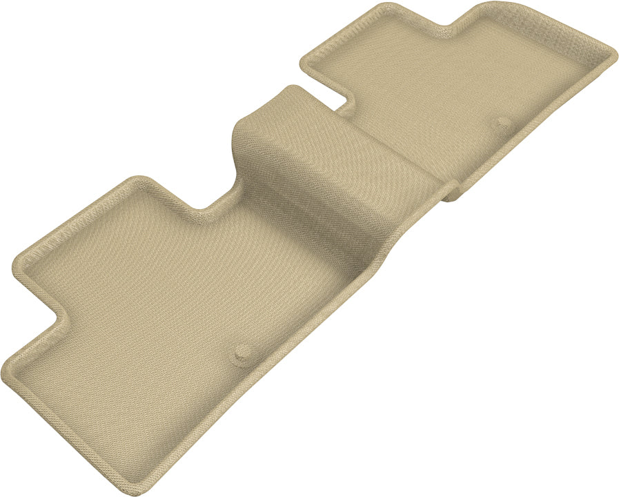 3D MAXpider | 2019 2022 INFINITI QX50 / QX55 KAGU 2ND ROW Floormats - TAN - Carbon Fiber Embossed Pattern