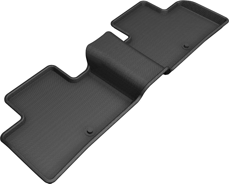 3D MAXpider | 2019 2023 INFINITI QX50 / QX55 KAGU 2ND ROW Floormats - BLACK - Carbon Fiber Embossed Pattern