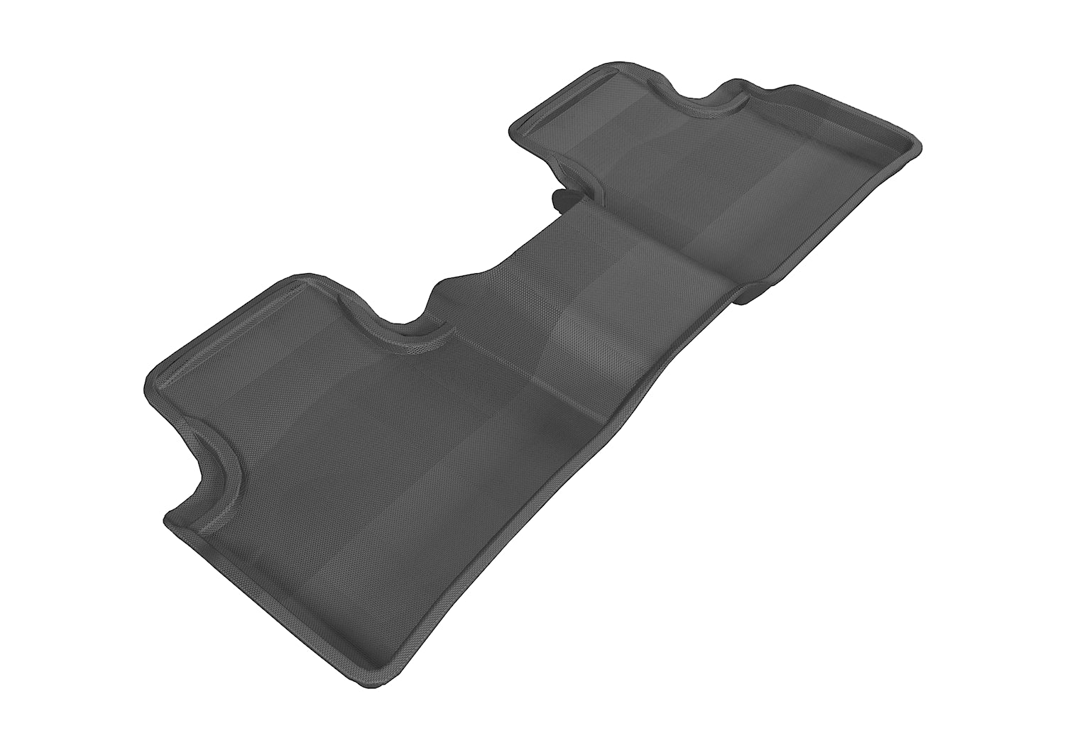 3D MAXpider | 2009 2014 NISSAN MAXIMA KAGU 2ND ROW Floormats - BLACK - Carbon Fiber Embossed Pattern