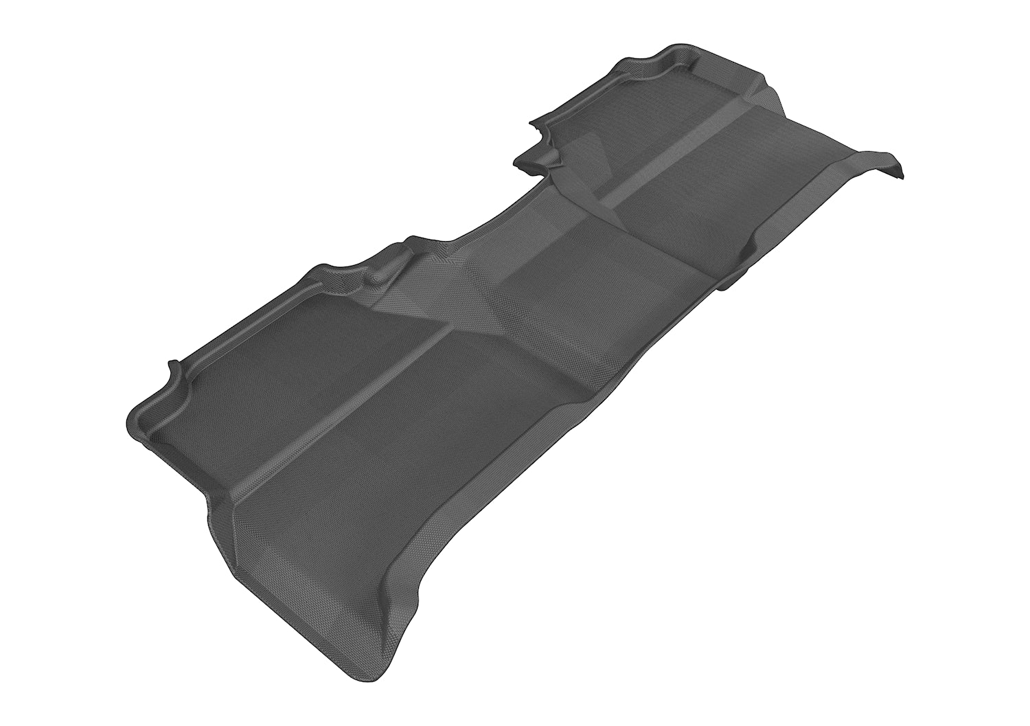 3D MAXpider | 2005 2019 NISSAN FRONTIER CREW CAB KAGU 2ND ROW Floormats - BLACK - Carbon Fiber Embossed Pattern