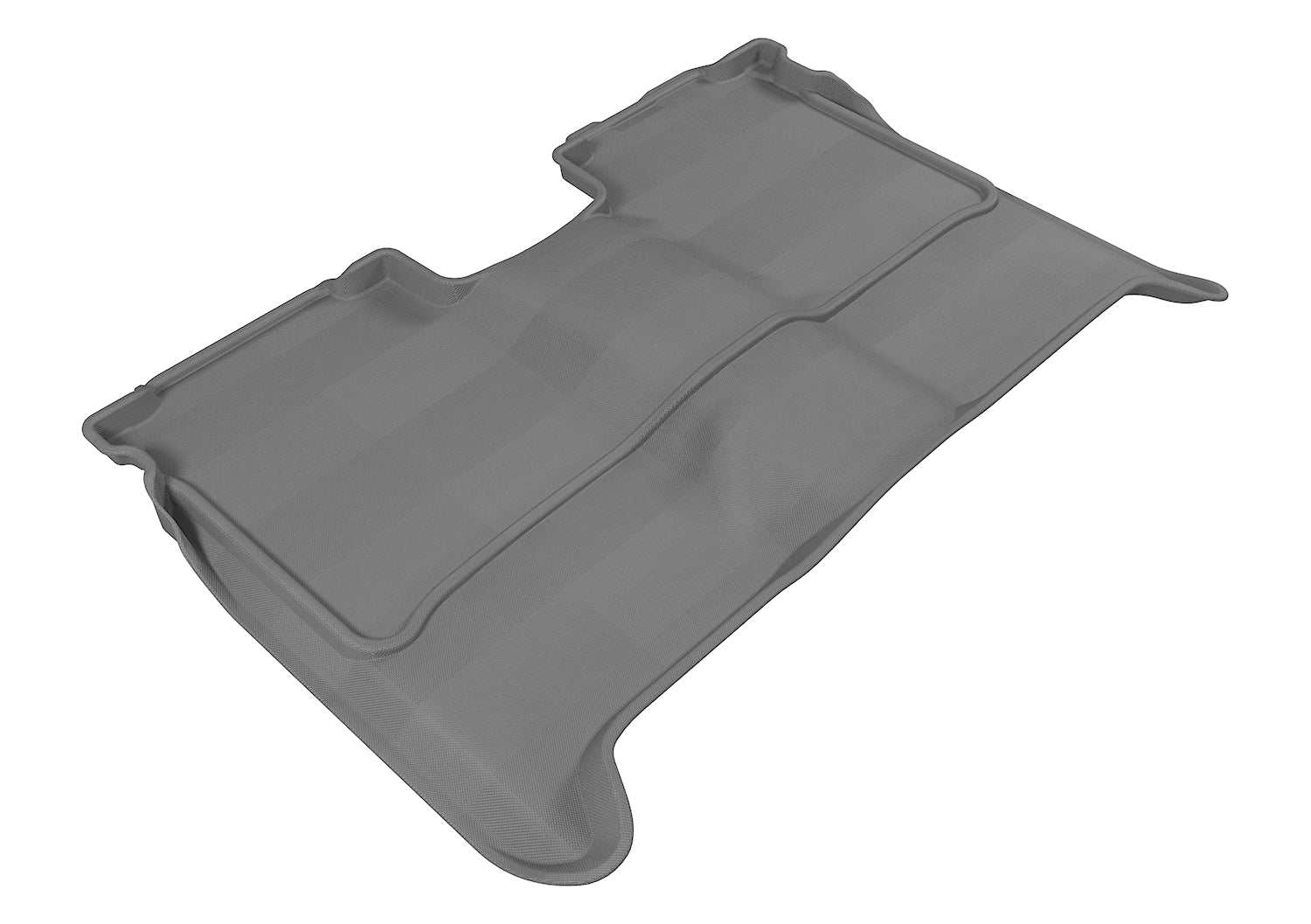 3D MAXpider | 2004 2015 NISSAN TITAN CREW CAB KAGU 2ND ROW Floormats - GRAY - Carbon Fiber Embossed Pattern