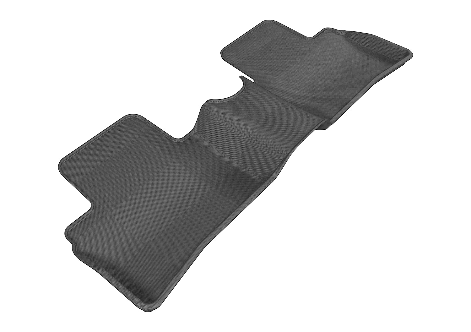 3D MAXpider | 2011 2018 NISSAN JUKE KAGU 2ND ROW Floormats - BLACK - Carbon Fiber Embossed Pattern
