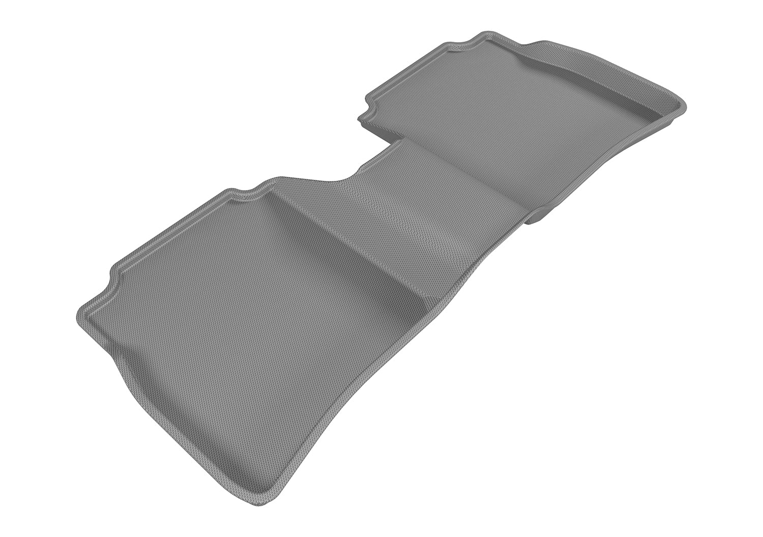 3D MAXpider | 2013 2019 NISSAN SENTRA KAGU 2ND ROW Floormats - GRAY - Carbon Fiber Embossed Pattern