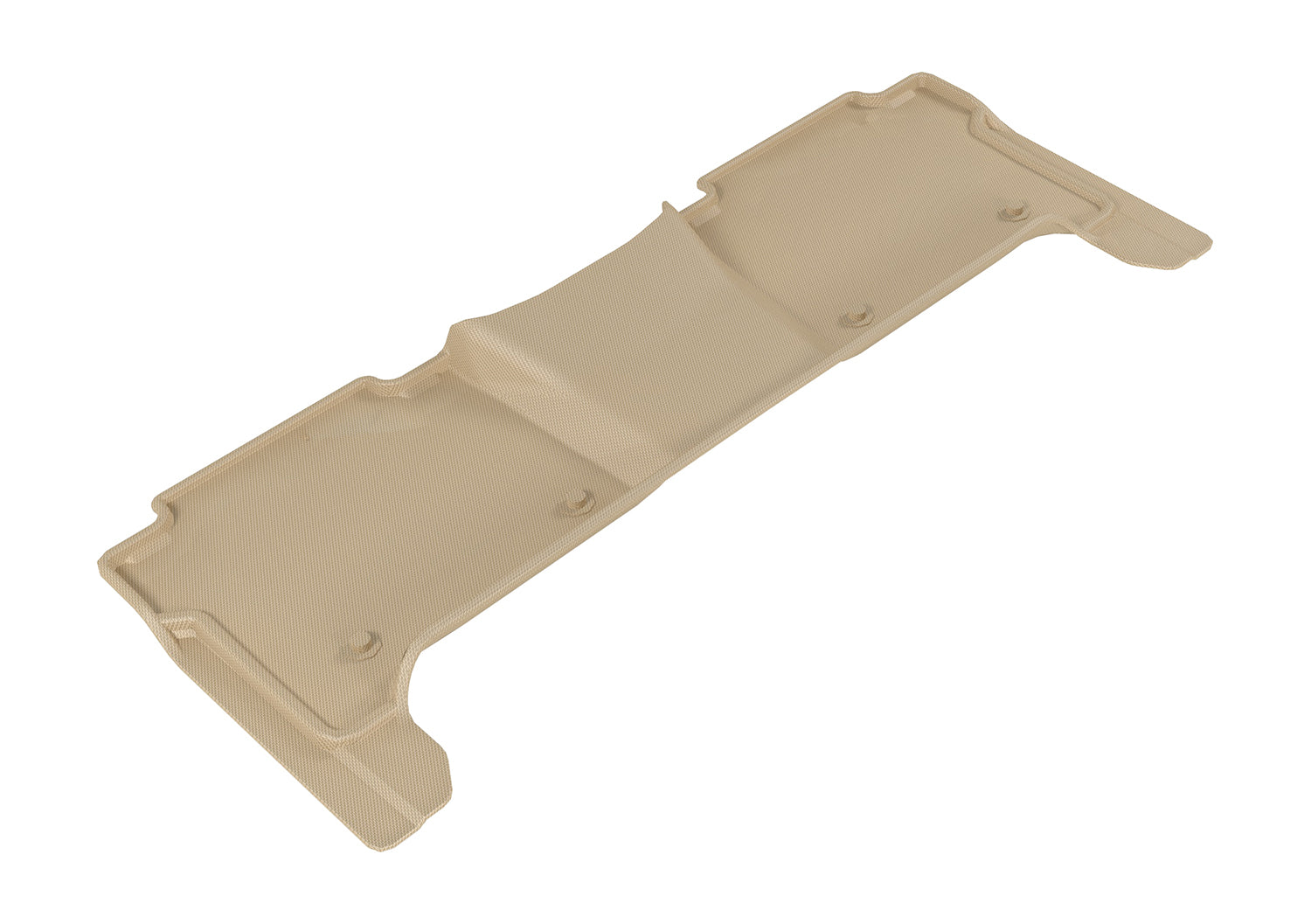 3D MAXpider | 2017 2022 NISSAN ARMADA KAGU 2ND ROW Floormats - TAN - Carbon Fiber Embossed Pattern