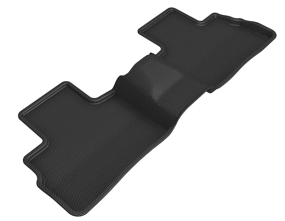 3D MAXpider | 2020 2023 NISSAN SENTRA KAGU 2ND ROW Floormats - BLACK - Carbon Fiber Embossed Pattern