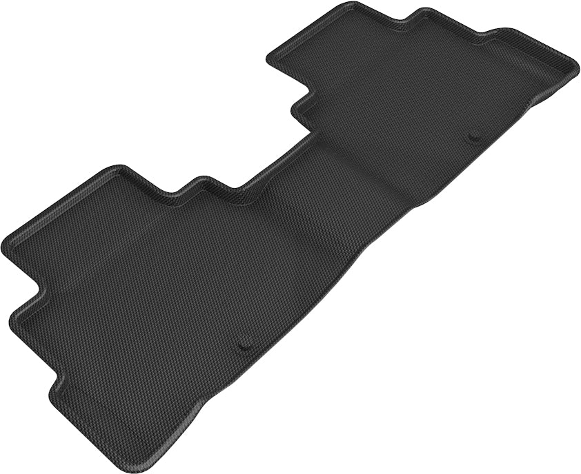 3D MAXpider | 2019 2023 NISSAN MURANO KAGU 2ND ROW Floormats - BLACK - Carbon Fiber Embossed Pattern