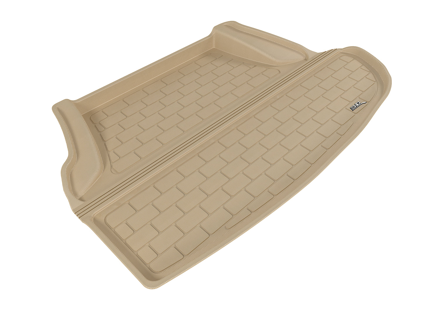 3D MAXpider | 2016 2019 INFINITI Q50 2.0T KAGU CARGO LINER - TAN - Carbon Fiber Embossed Pattern