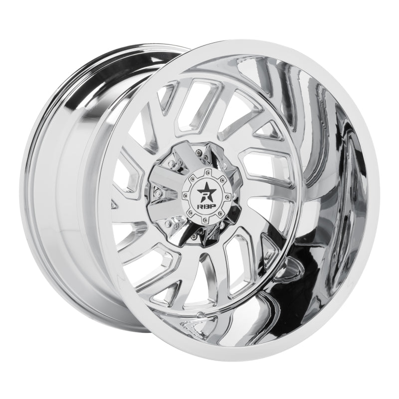 RBP 65R Glock 22x14 6x139.7 BP / 4.5 BS -76mm Offset 78mm CB (Hub Centric) Chrome Wheel