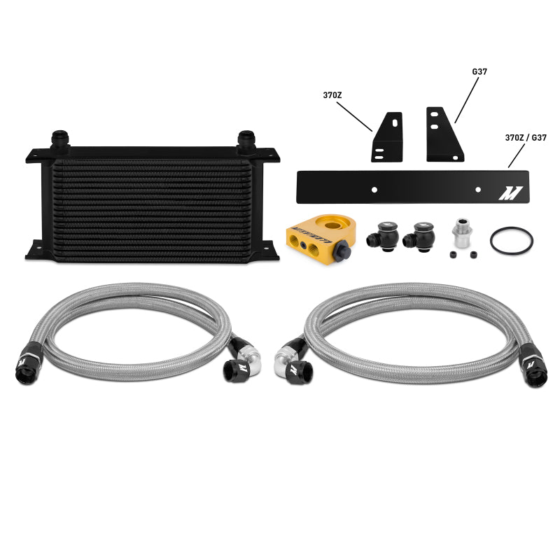 Mishimoto 09-12 Nissan 370Z / 08-12 Infiniti G37 (Coupe Only) Thermostatic Oil Cooler Kit - Black