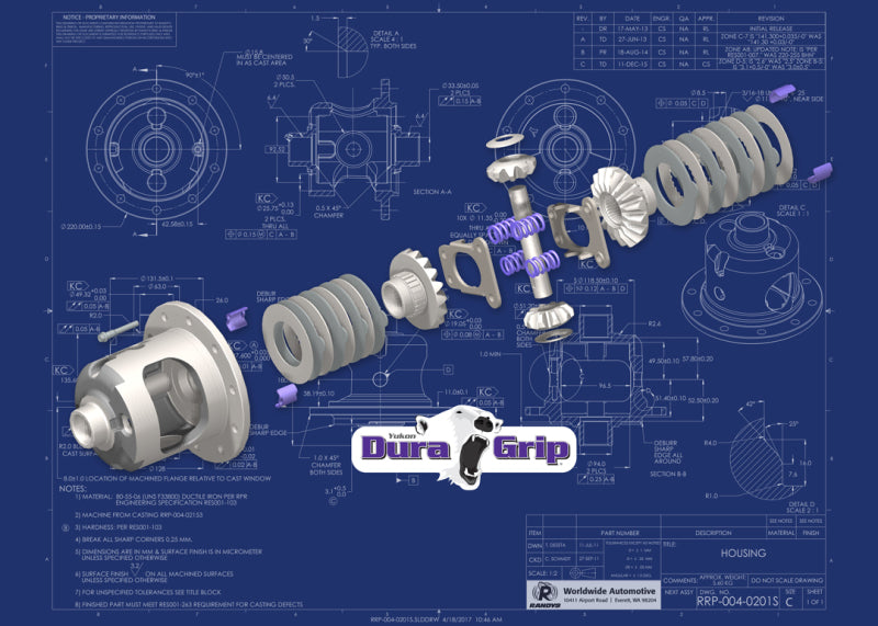 Yukon M226 Nissan Titan Dura Grip Limited Slip, 10 Bolt, 32spl; Composite Clutches