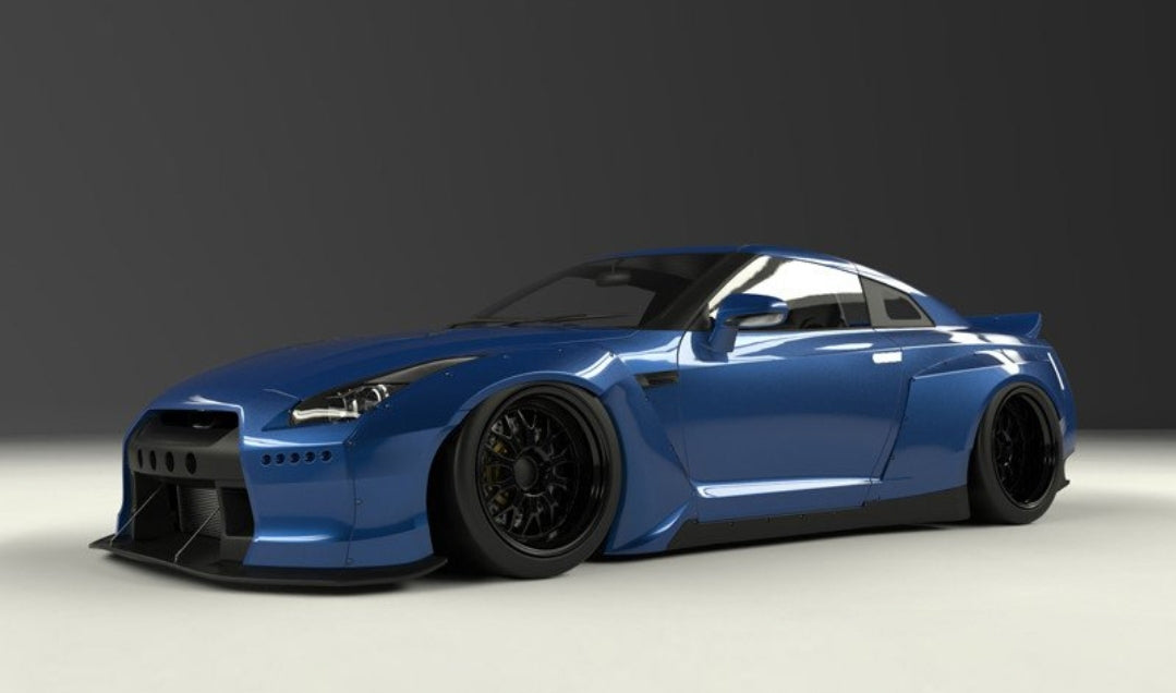 GReddy 09+ Nissan GT-R R35 Pandem Aero Front Fenders Only