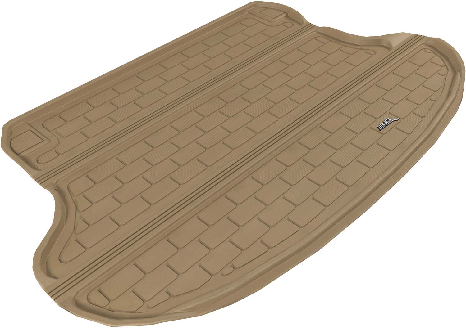 3D MAXpider |  2009 2017 INFINITI QX70/FX35/50/50S KAGU CARGO LINER  - TAN - Carbon Fiber Embossed Pattern