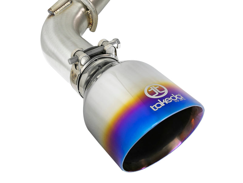aFe POWER Takeda 2.5in 304 SS Axle-Back Exhaust w/ Blue Flame Tips 17+ Infiniti Q60 V6-3.0L (tt)