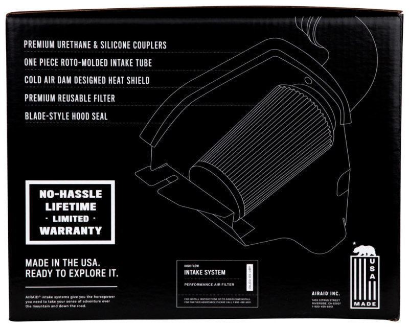 Airaid Nissan Titan/Armada 5.6L CAD Intake System w/o Tube (Dry / Blue Media)