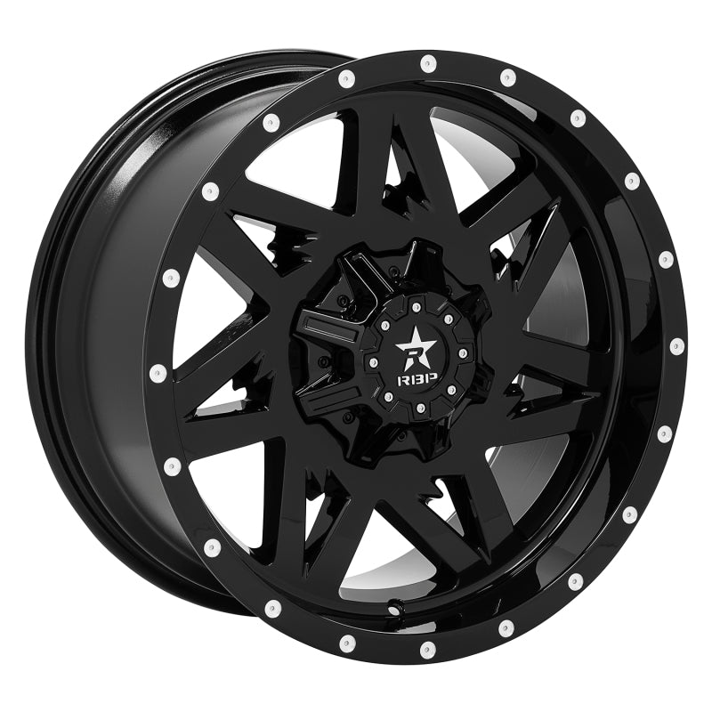 RBP 71R Avenger 20x12 6x139.7 BP / 4.75 BS -44mm Offset 78mm CB (Hub Centric) Gloss Black Wheel