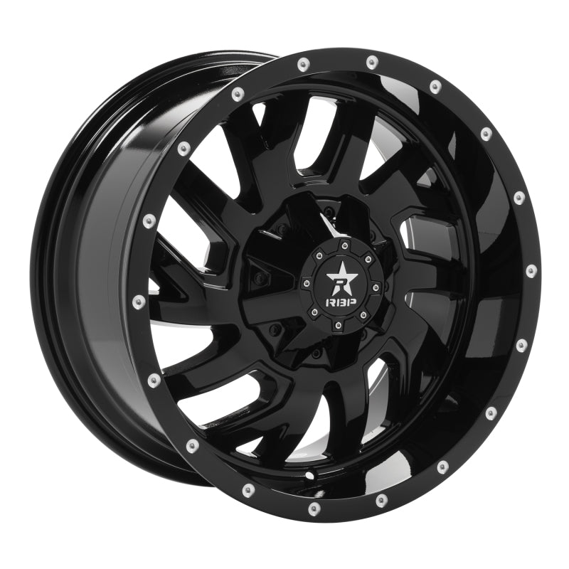 RBP 65R Glock 20x10 6x139.7 BP / 6 BS 10mm Offset 78mm CB (Hub Centric) Gloss Black Wheel