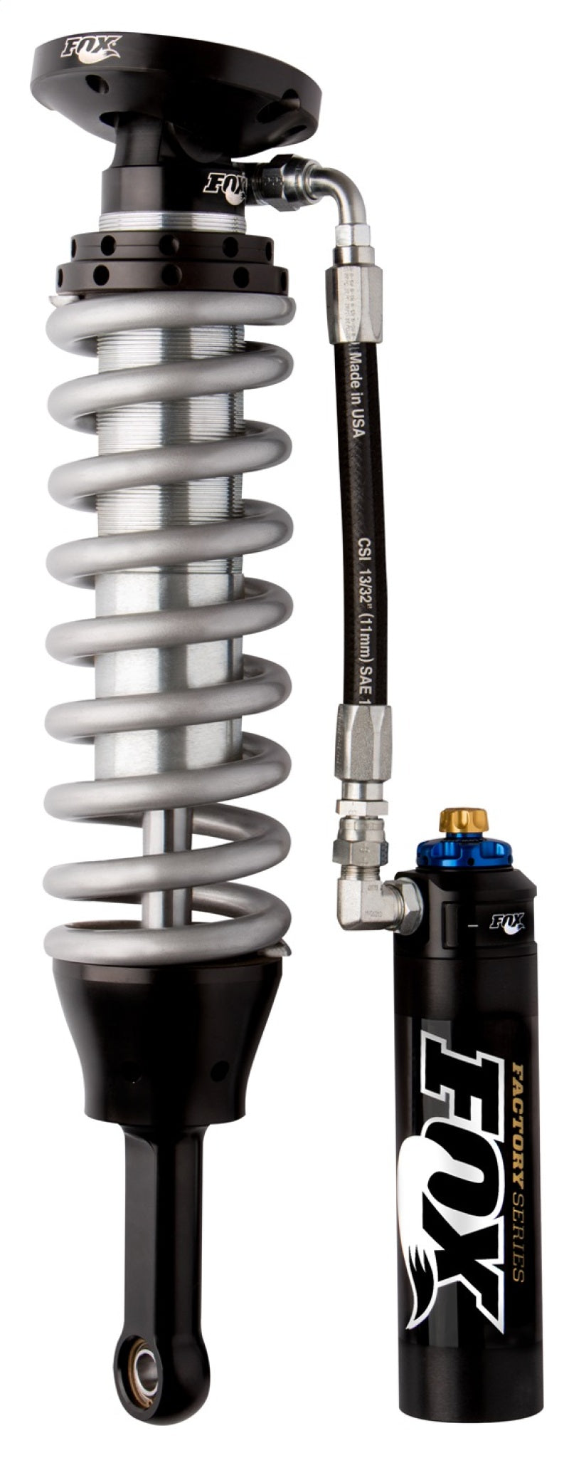 Fox 04+ Nissan Titan 2.5 Factory Series 4.4in. Remote Res. Coilover Set w/DSC Adjuster / 0-2in. Lift