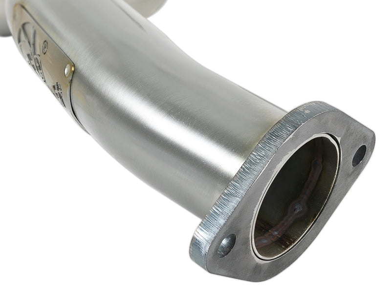 aFe POWER Takeda 2.5in 304 SS Axle-Back Exhaust w/ Carbon Fiber Tips 17+ Infiniti Q60 V6-3.0L (tt)